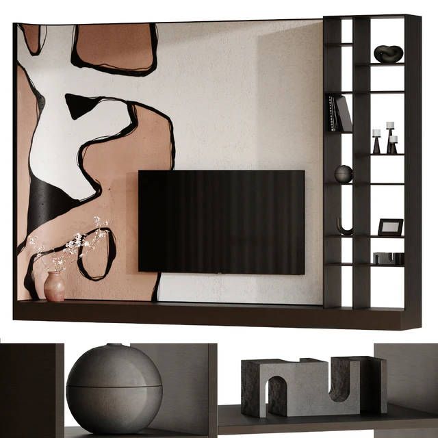 Wall composition. TV zone set — Descargar