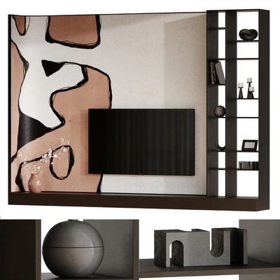 Wall composition. TV zone set — Ver 3
