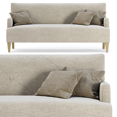 HBF Brentwood Sofa with button back / Triple sofa — Ver 3