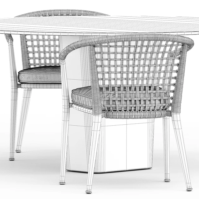 Erica 19 chair by bebitalia and Tao dining table by Tribu — Descargar