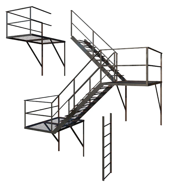 Outdoor Fire Ladder (Low poly) — Download