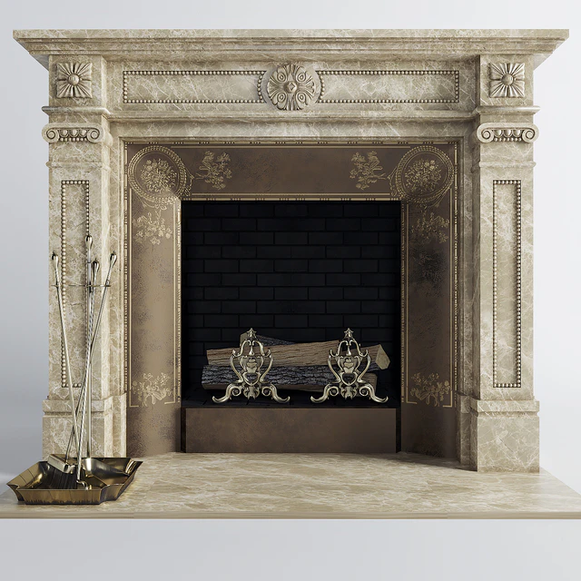 Classic fireplace — Скачать