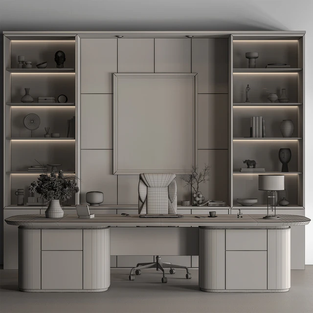Boss Desk - Office Furniture 667 — Скачать
