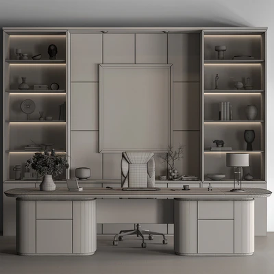 Boss Desk - Office Furniture 667 — Вид 3