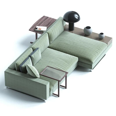 Sormani HERNEST Modular sofa contemporary fabric 3-seater — Ver 2