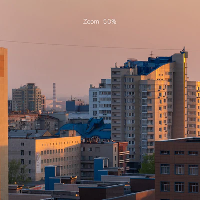 Panorama of Novosibirsk from the center in the morning. 30k — Ver 3