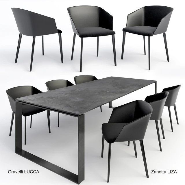 Gravelli table + Zanotta chair — Descargar