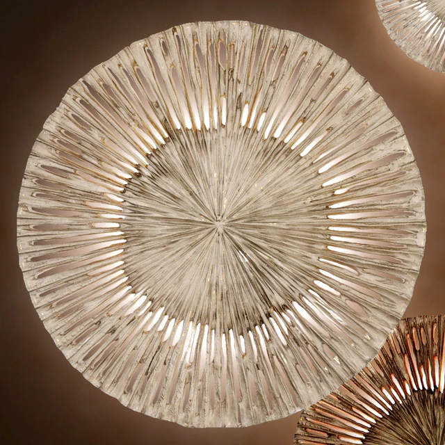 Pieter Adam Le Soleil wall lamp sconce, decor disks, panels, round, decorative — Descargar