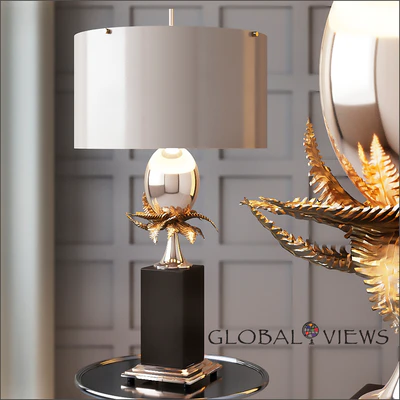 Global Views Egg and Palm Lamp — Вид 1