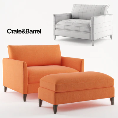 Crate & Barrel - Klyne Chair and a Hlaf — Вид 1