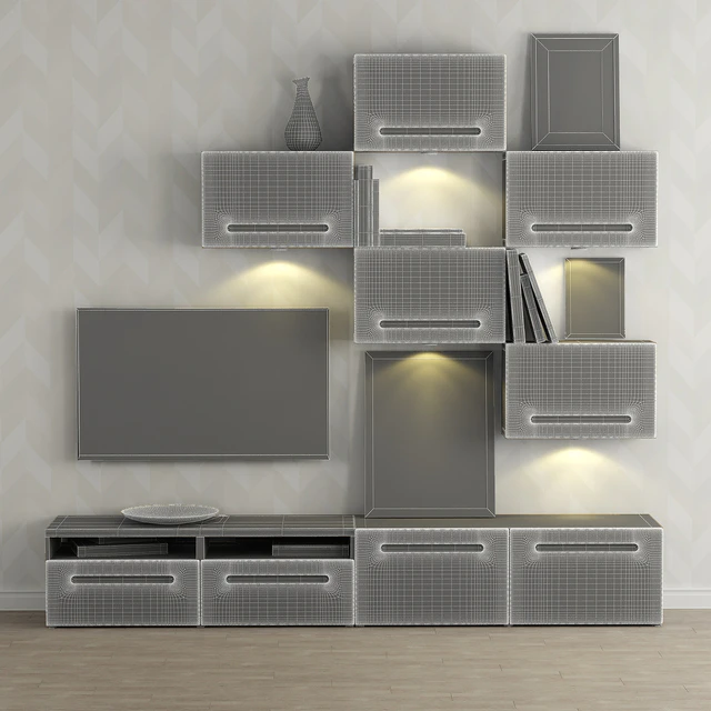 Cabinet for TV and multimedia Ikea BESTO / Besta Marwick. — Descargar