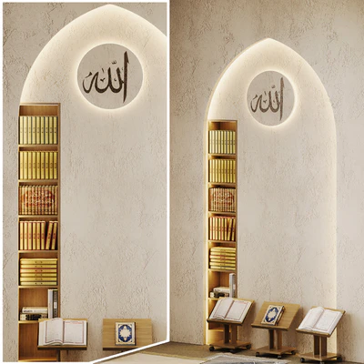 Prayer room wall design 01 — Ver 5