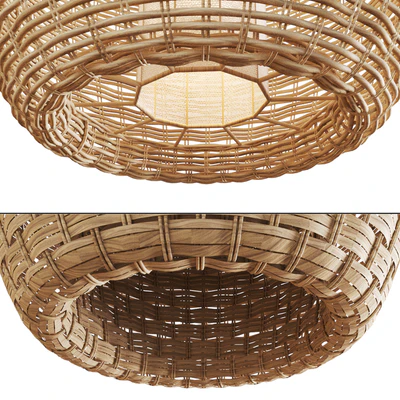 Rattan pendant lights 147 — Ver 3