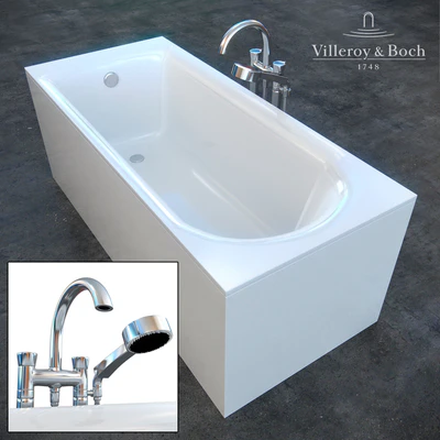 Ванная Pavia смеситель La Fleur. Villeroy & Boch — Вид 1