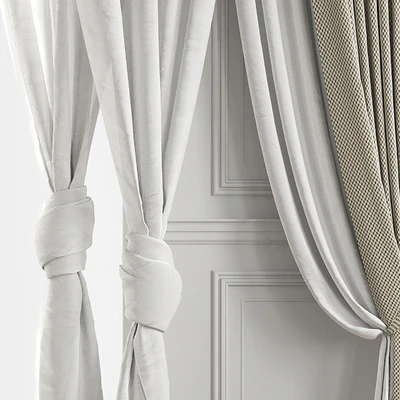 Curtains with balcony doors 512C — Ver 5
