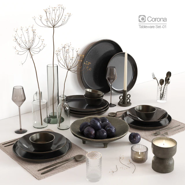 Tableware set 01 — Descargar