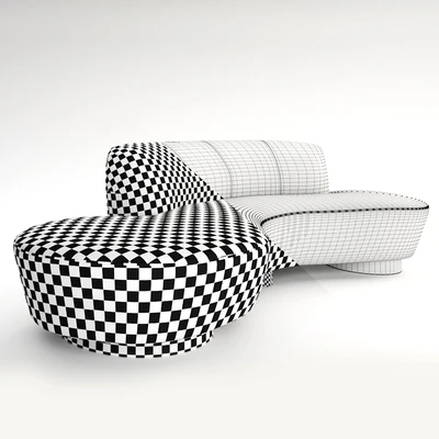 Vladimir kagan shorty sofa — View 2