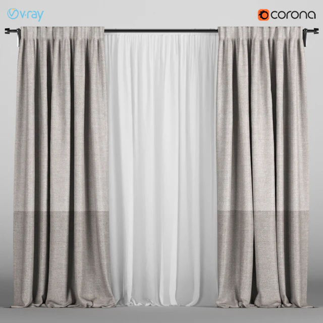 Light curtains of two colors + white tulle. — Descargar