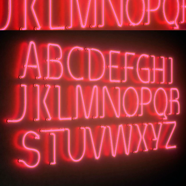 Light modules. Set 25. Neon Alphabet — Download