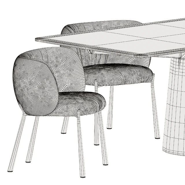 Mys Chairs and Spike Table by Midj — Скачать