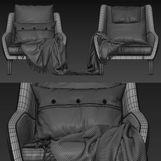 B & B Italia Edouard Armchair — Descargar