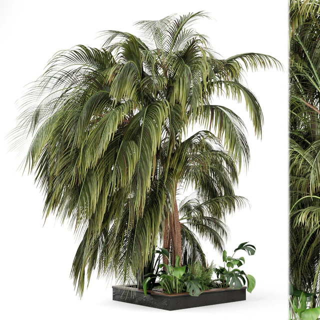Outdoor Garden set bush and Tree - Garden Set 126 — Скачать