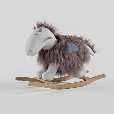 RH Wooly Plush Rocking Animal - Dragon — Ver 1