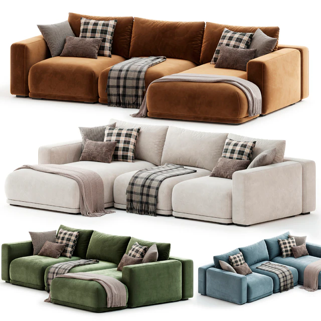 Frances Three Seater Corner Sofa — Скачать