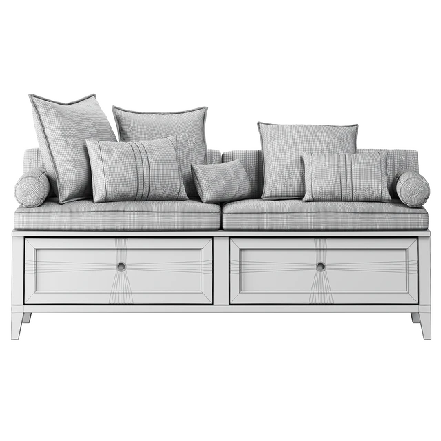 Pillows set window, soft area, hallway — Descargar