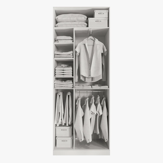 Wardrobe with clothes — Descargar