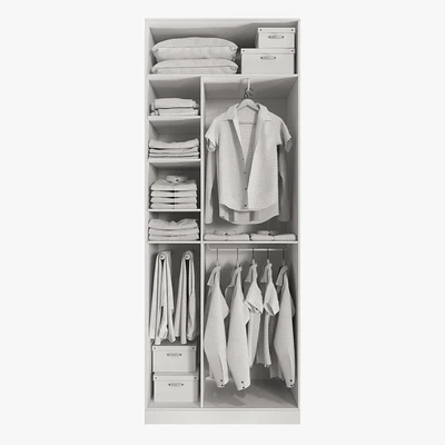 Wardrobe with clothes — Ver 2