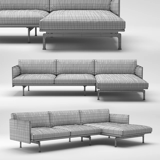 Muuto outline chaise longue — Скачать