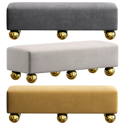 Bench GLEN by Cazarina Interiors 3 Colors Version/Банкетка ГЛЕН — Вид 1