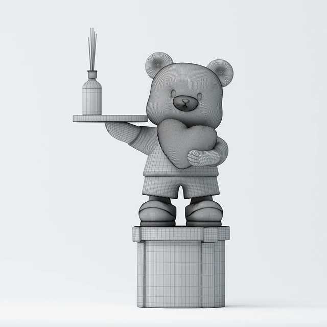 Bear ornaments ceramic ornaments shelf tray — Descargar