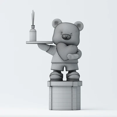 Bear ornaments ceramic ornaments shelf tray — Ver 2