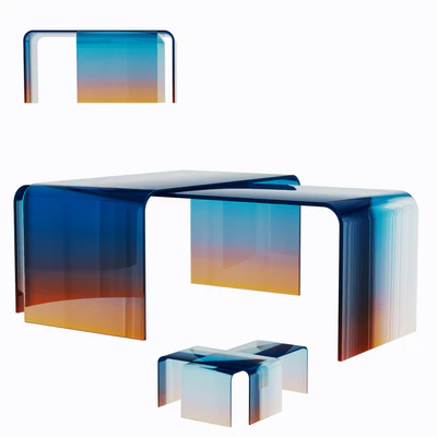 Gradient Glass Tables — Ver 2