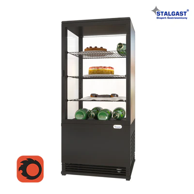 Table refrigerated showcase Stalgast 852171 with products — Ver 1