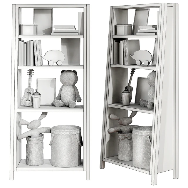 Kids bookshelf set 04 — Скачать