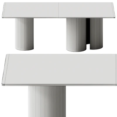 Fiam Italia LUXOR Glass table — Ver 3