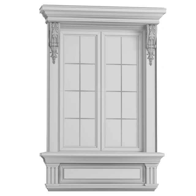 Классическое фасадное окно с наличником .Classical frame window — Скачать
