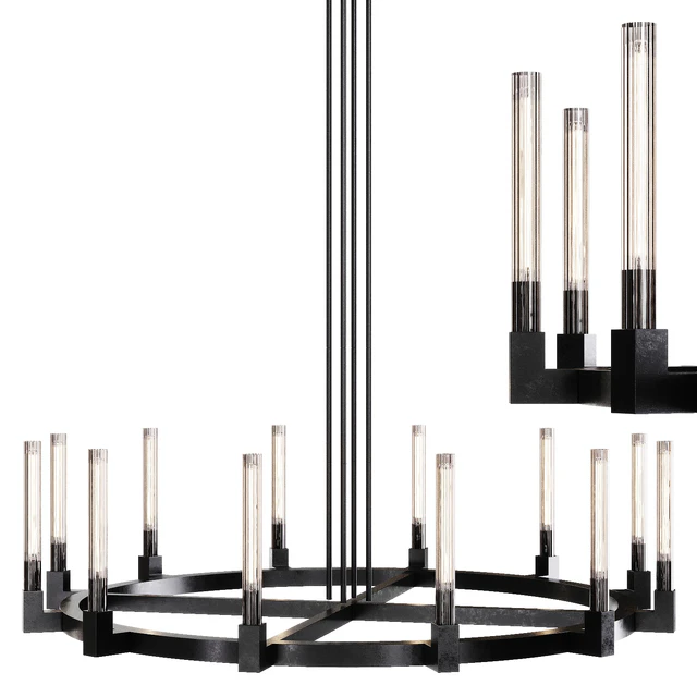 Restoration Hardware CANNELE ROUND CHANDELIER 60 Black — Скачать