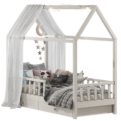 Children's bed with columns 7 — Ver 3