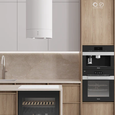 Kitchen №121 "Wood and Sand" — Ver 2