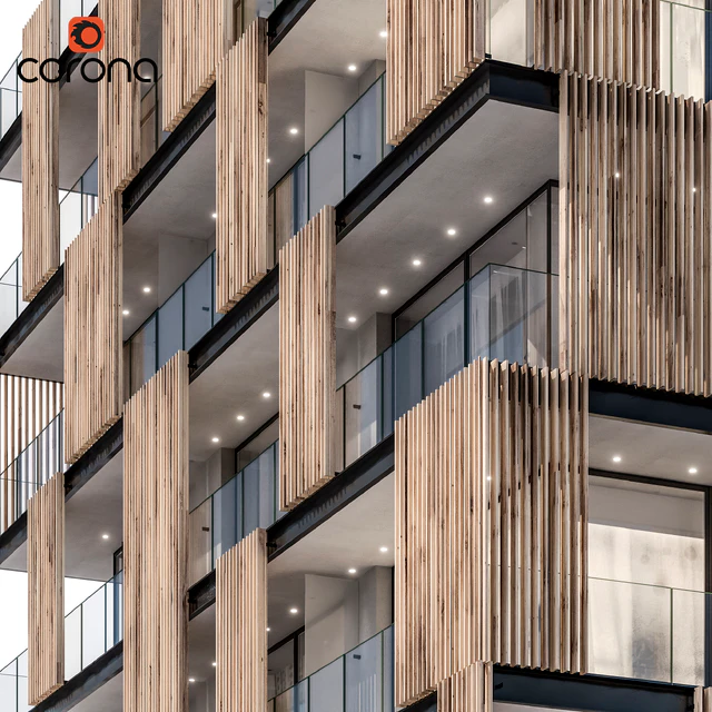 Modern residential building 04 — Descargar