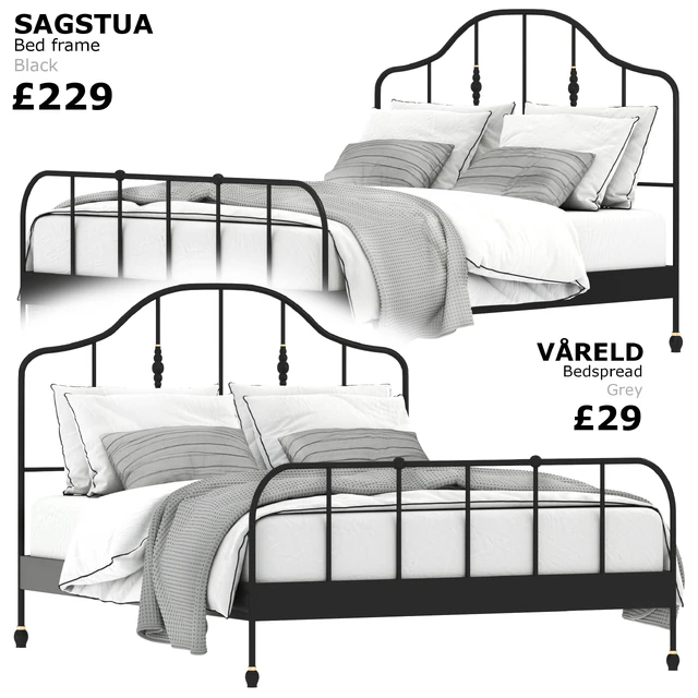 IKEA SAGSTUA Bed — Скачать