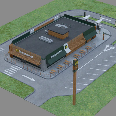 Typical McDonald's Restaurant — Ver 4