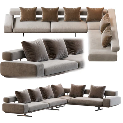 Wing corner sofa — Ver 1