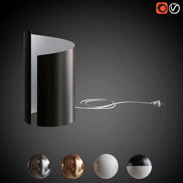 Set sconces and table lamp PITTORE — Descargar