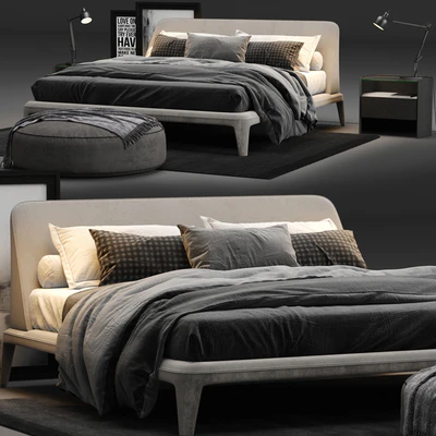 Poliform Kelly Imbottito Bed — Ver 2