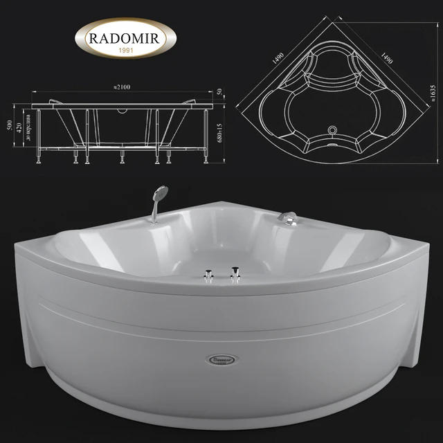 Tub "Sandra" from the company Radomir — Descargar